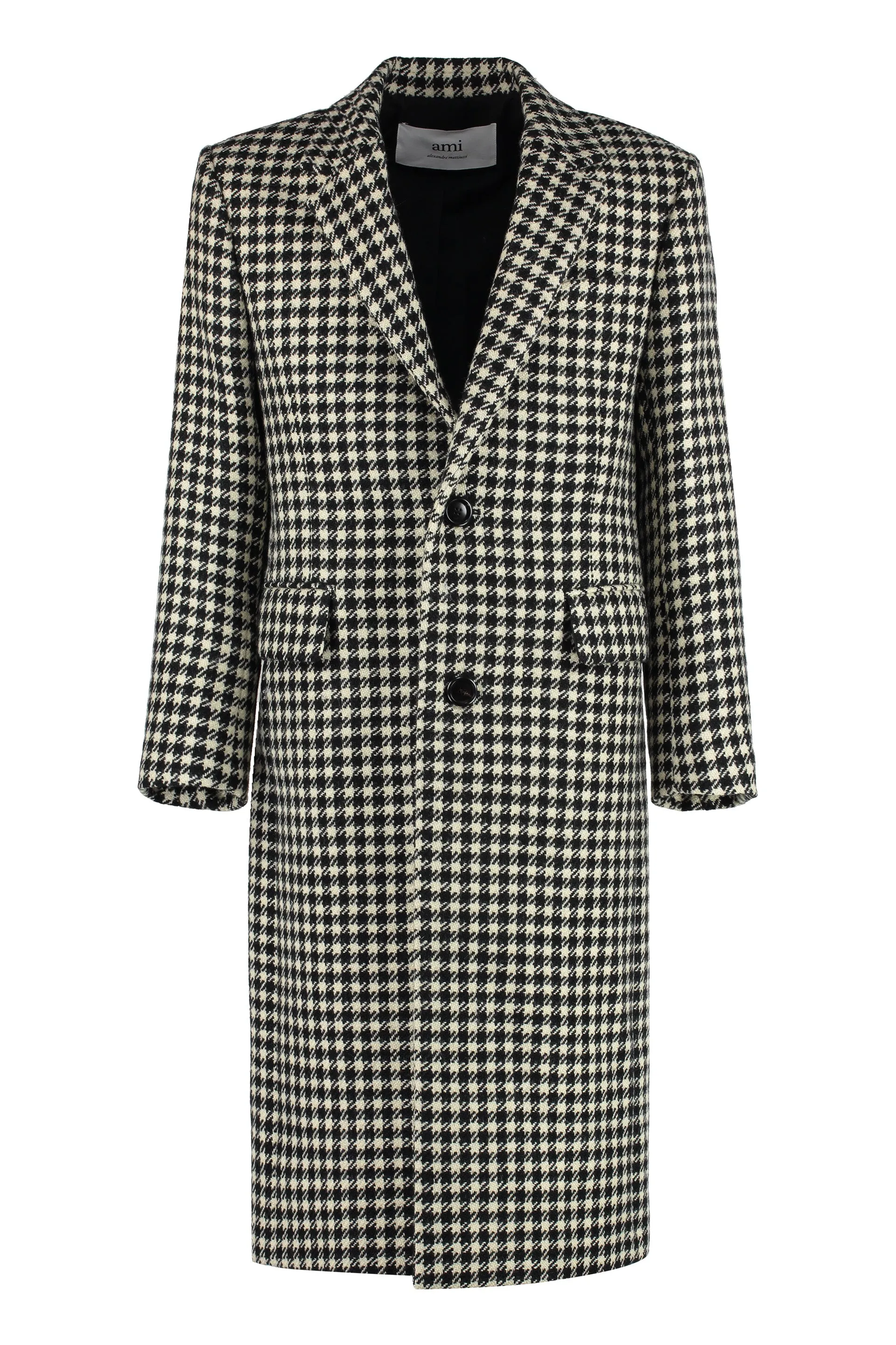 Houndstooth wool Coat