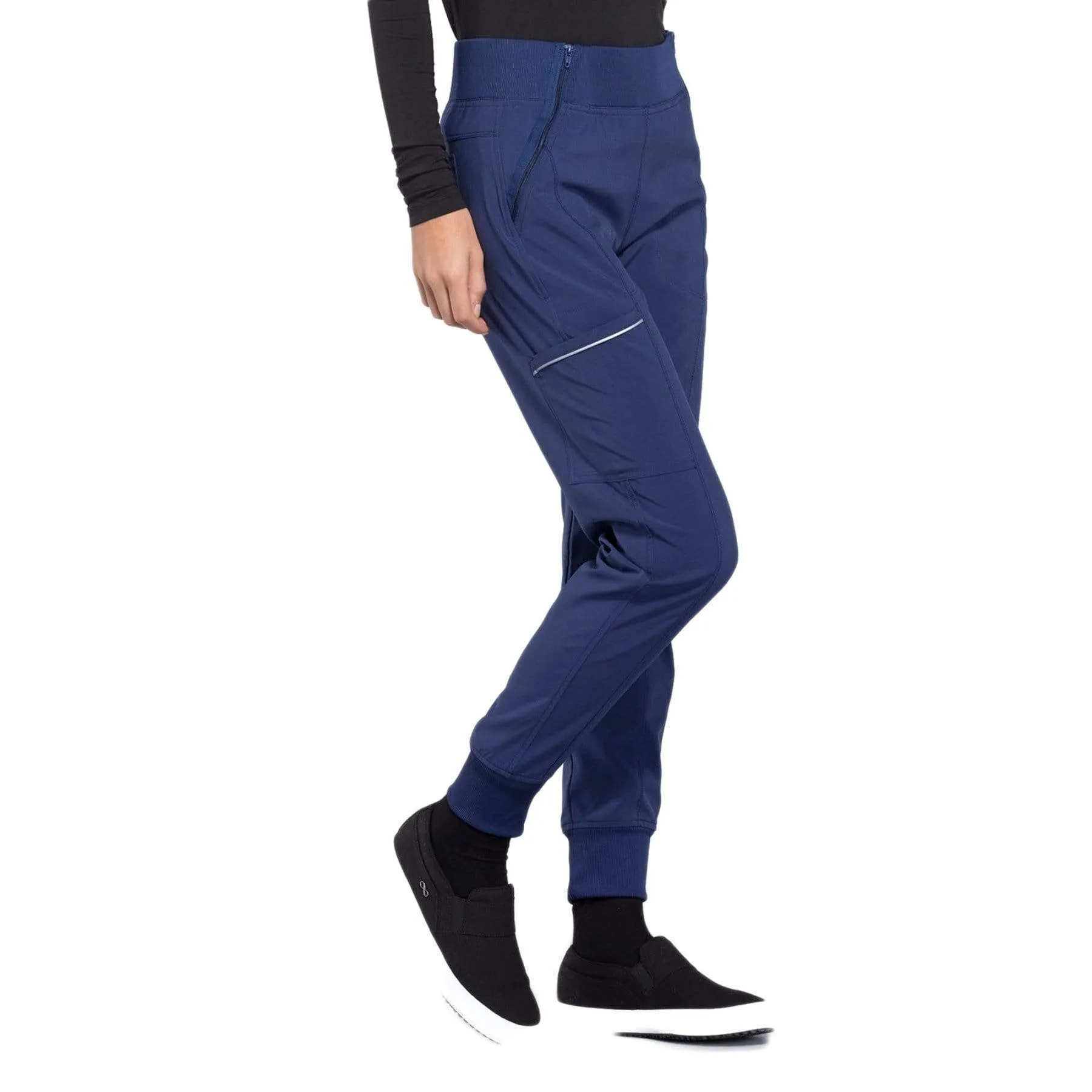 Infinity CK110A Scrubs Pants Womens Mid Rise Tapered Leg Jogger Navy