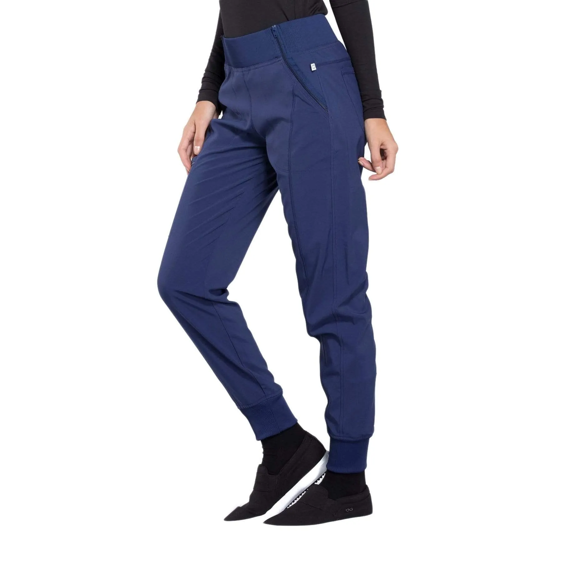 Infinity CK110A Scrubs Pants Womens Mid Rise Tapered Leg Jogger Navy