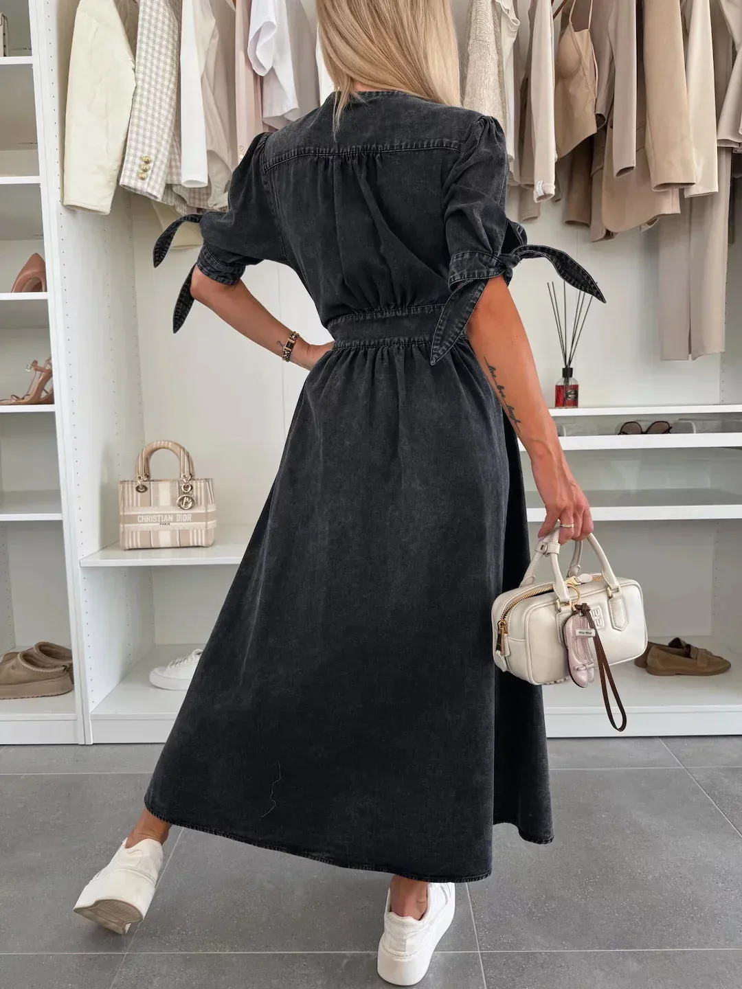 IVANIA - VIBRANT DENIM DRESS