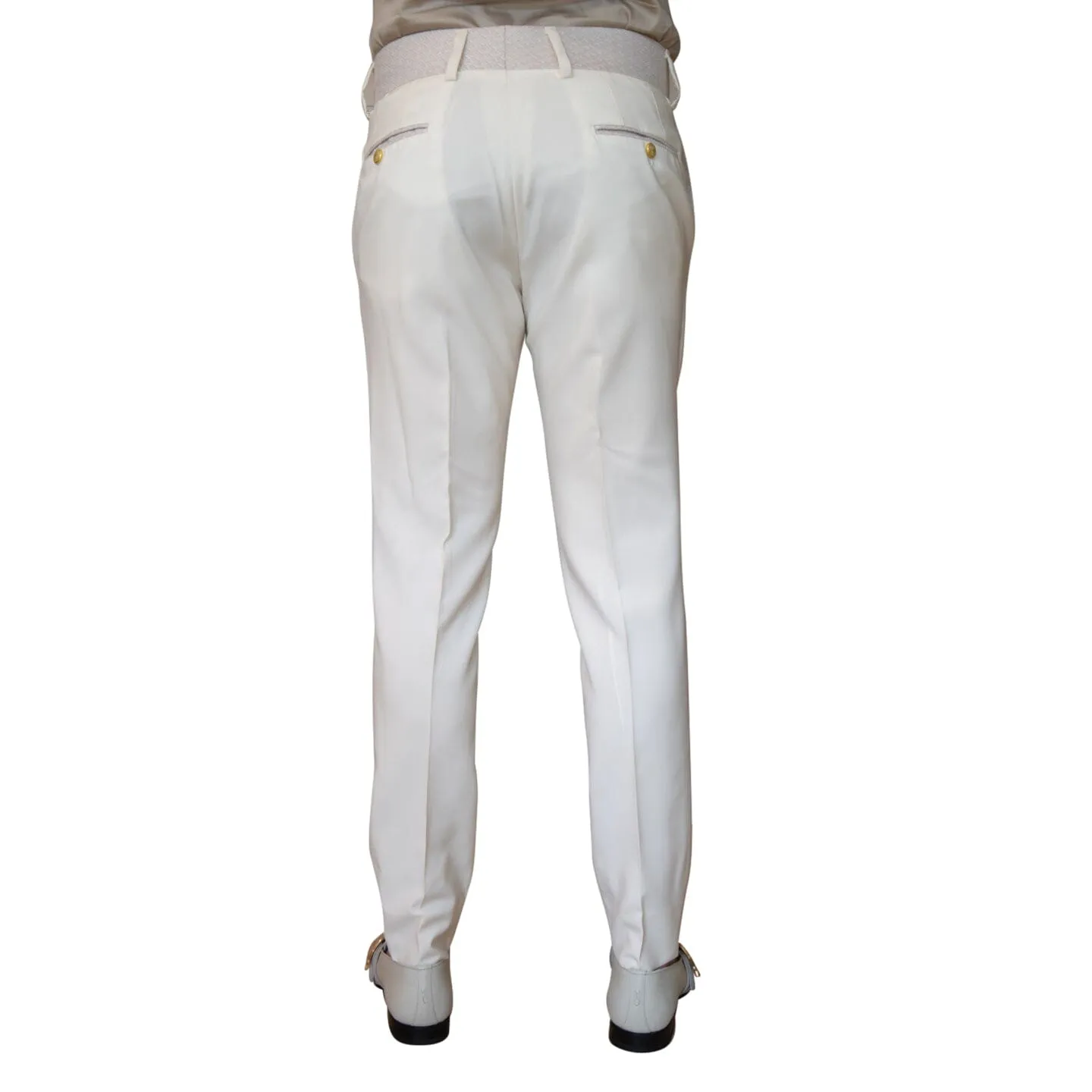 Ivory Latte Herringbone Hampton Trousers