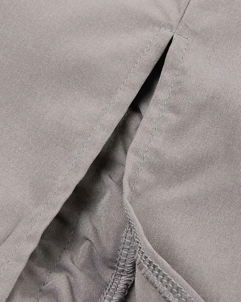 Jagged Ruffle Maxi Cargo Skirt