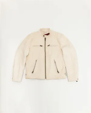 James Dant x Shangri-La - Custom "Yang Café Racer" Leather Jacket - Natural Veg Tan