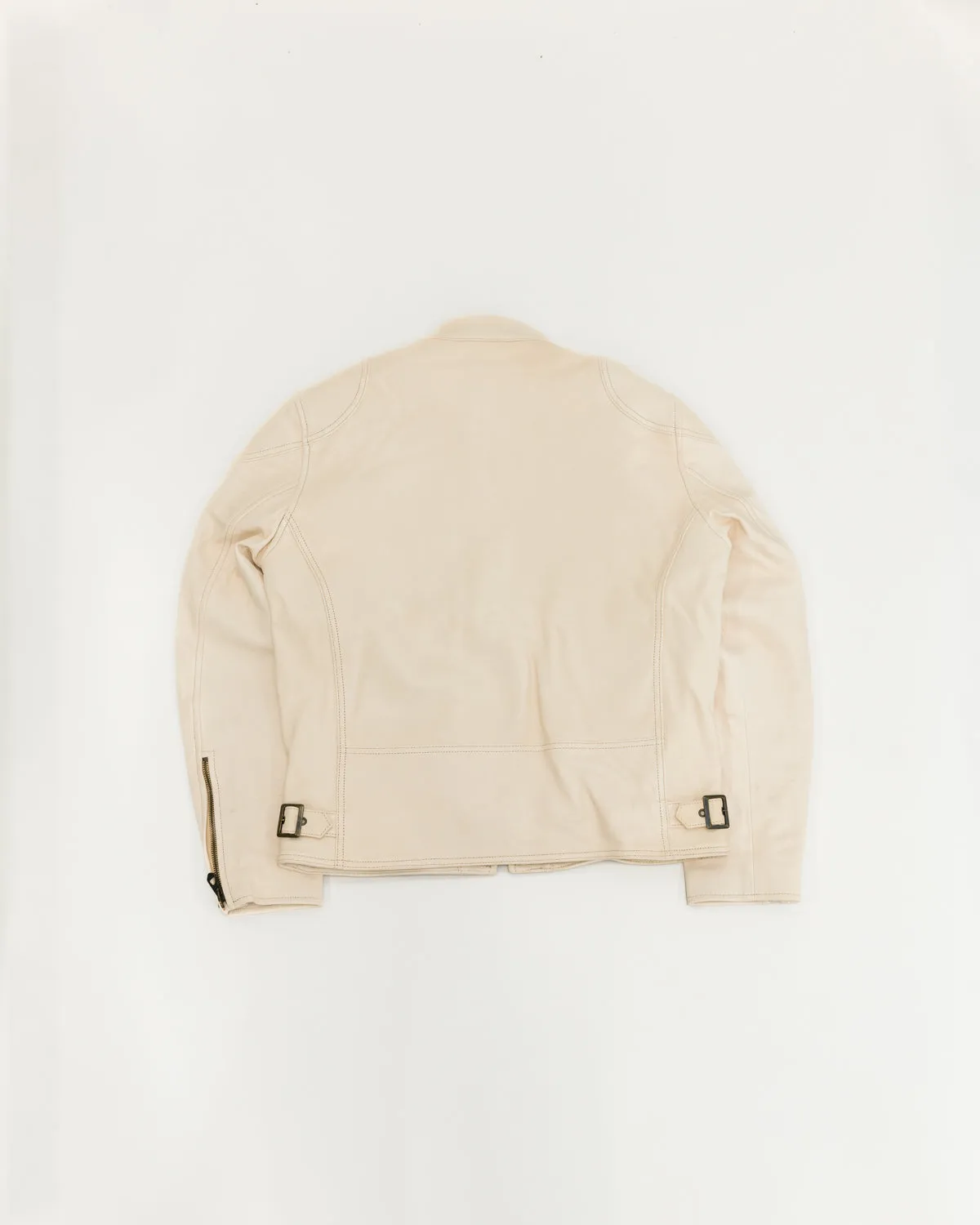 James Dant x Shangri-La - Custom "Yang Café Racer" Leather Jacket - Natural Veg Tan