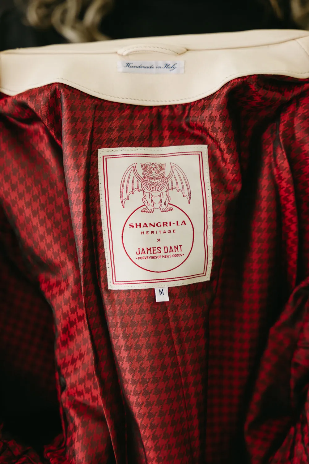 James Dant x Shangri-La - Custom "Yang Café Racer" Leather Jacket - Natural Veg Tan