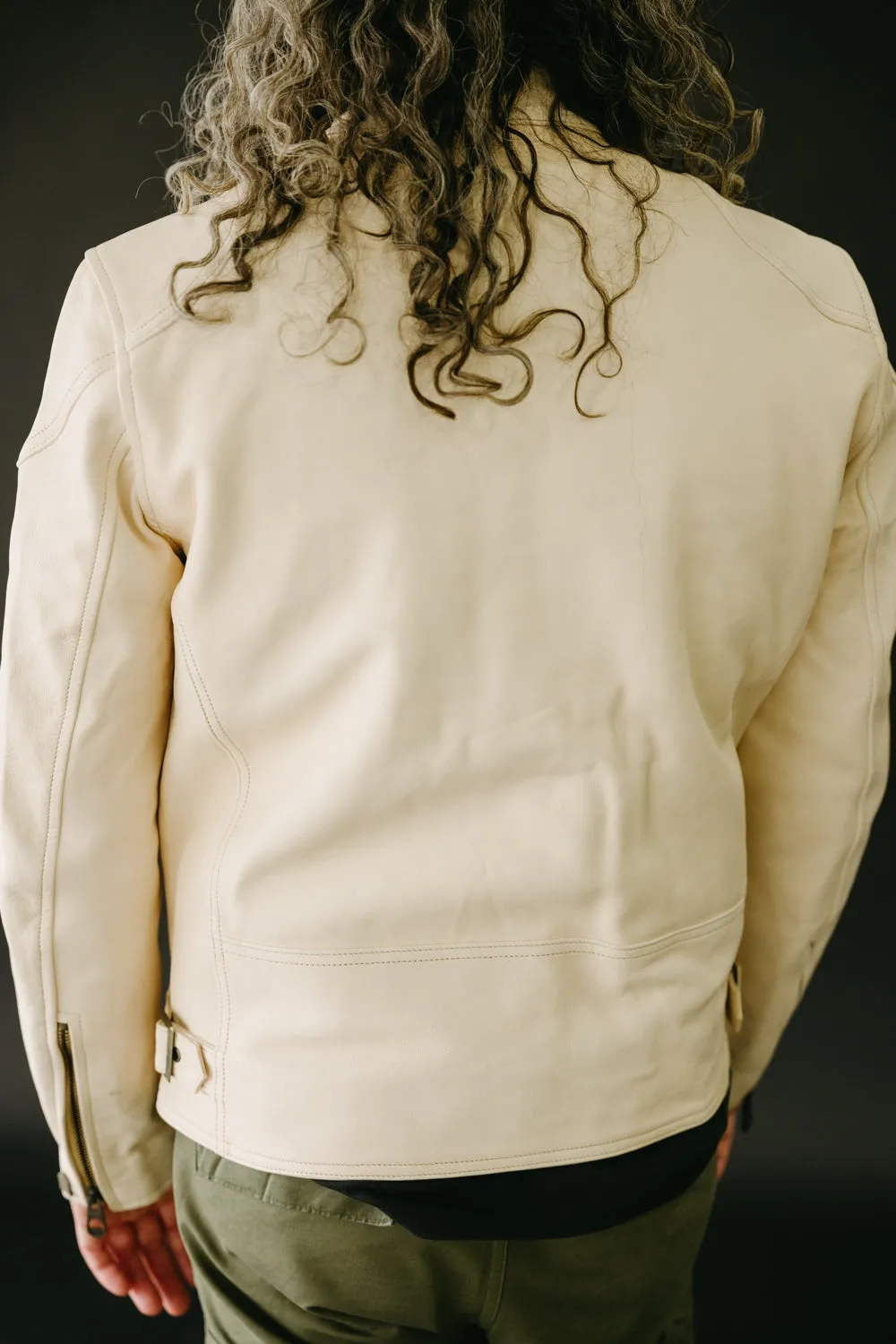 James Dant x Shangri-La - Custom "Yang Café Racer" Leather Jacket - Natural Veg Tan