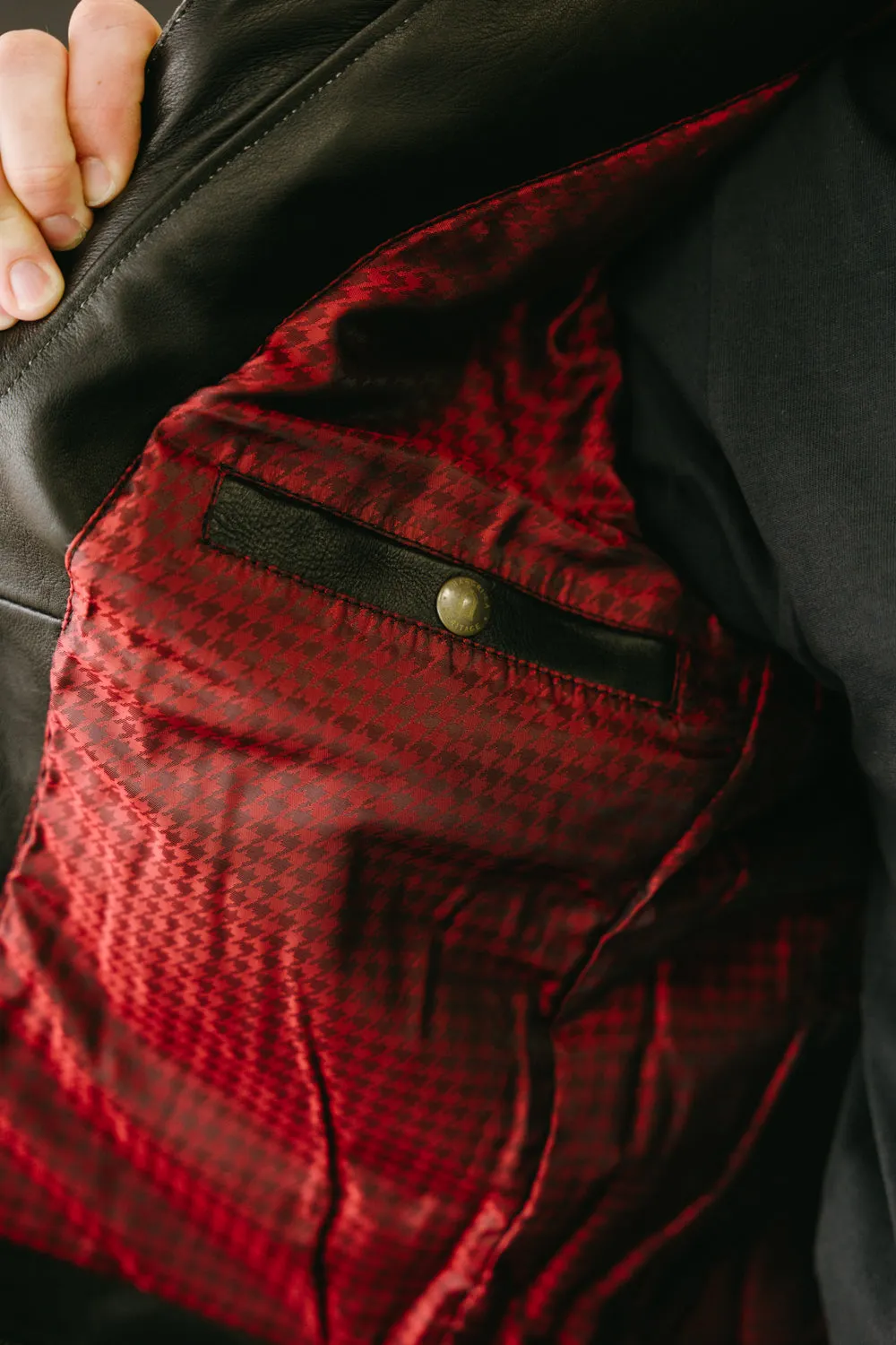 James Dant x Shangri-La - Custom "Yin Café Racer" Leather Jacket - Black Tea-Core