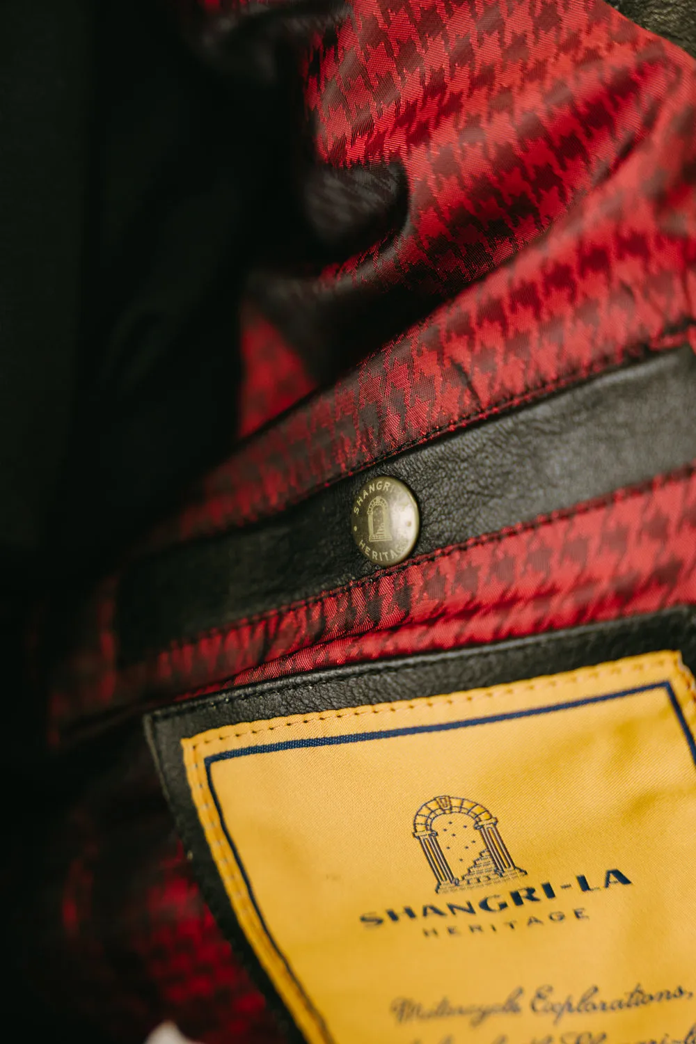 James Dant x Shangri-La - Custom "Yin Café Racer" Leather Jacket - Black Tea-Core