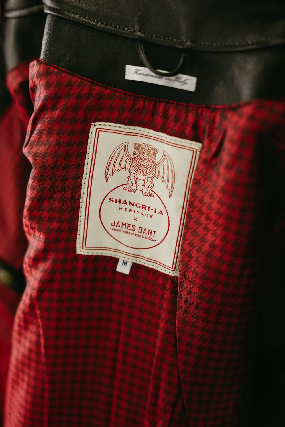 James Dant x Shangri-La - Custom "Yin Café Racer" Leather Jacket - Black Tea-Core