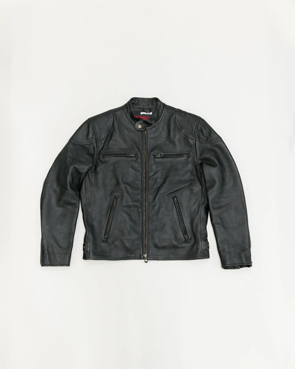 James Dant x Shangri-La - Custom "Yin Café Racer" Leather Jacket - Black Tea-Core