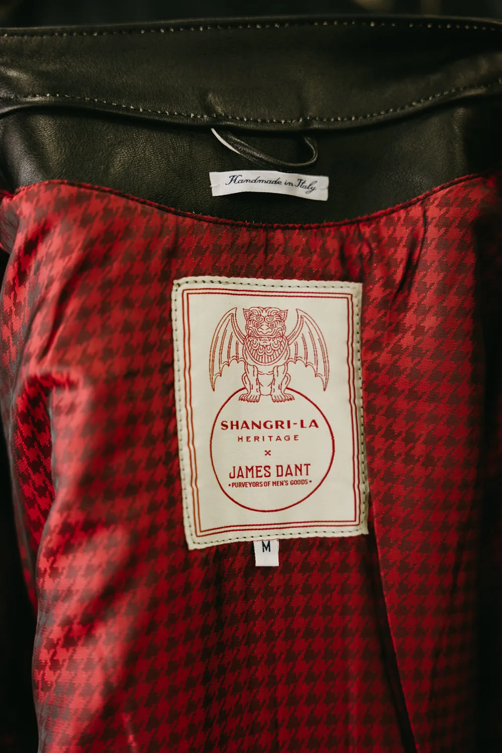 James Dant x Shangri-La - Custom "Yin Café Racer" Leather Jacket - Black Tea-Core