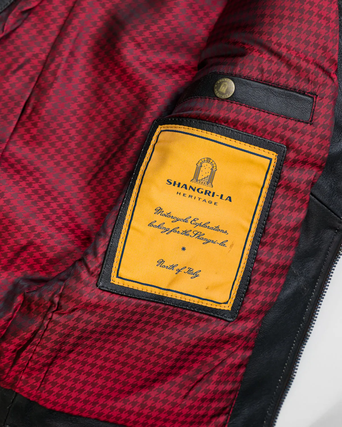 James Dant x Shangri-La - Custom "Yin Café Racer" Leather Jacket - Black Tea-Core