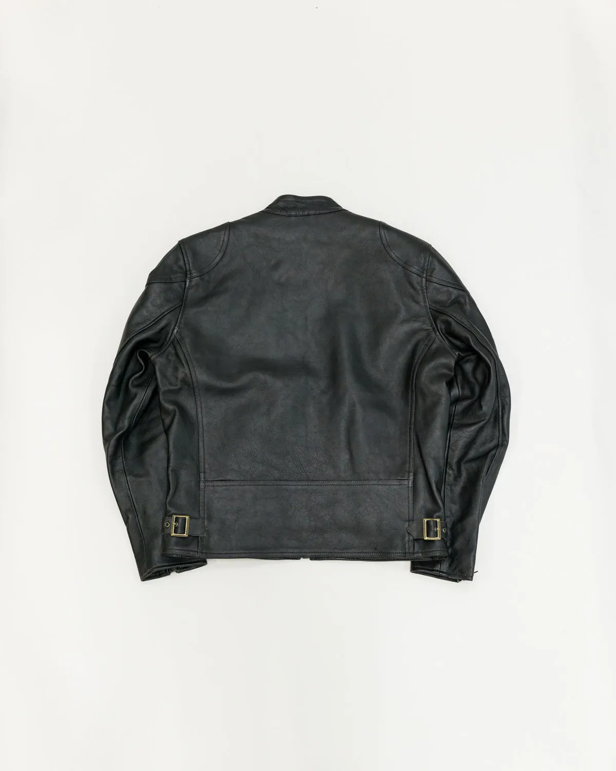 James Dant x Shangri-La - Custom "Yin Café Racer" Leather Jacket - Black Tea-Core