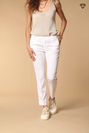 Jaqueline women's chino capri trousers in twill slim fit ①