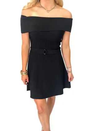 Karina Grimaldi Amaya Mini Knit Dress - Black