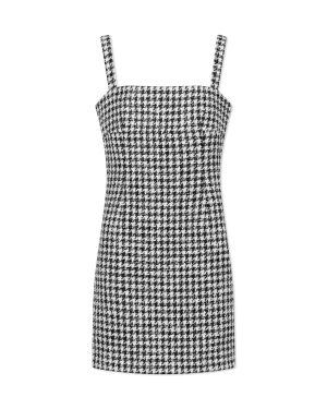 Keluno Houndstooth Mini Dress
