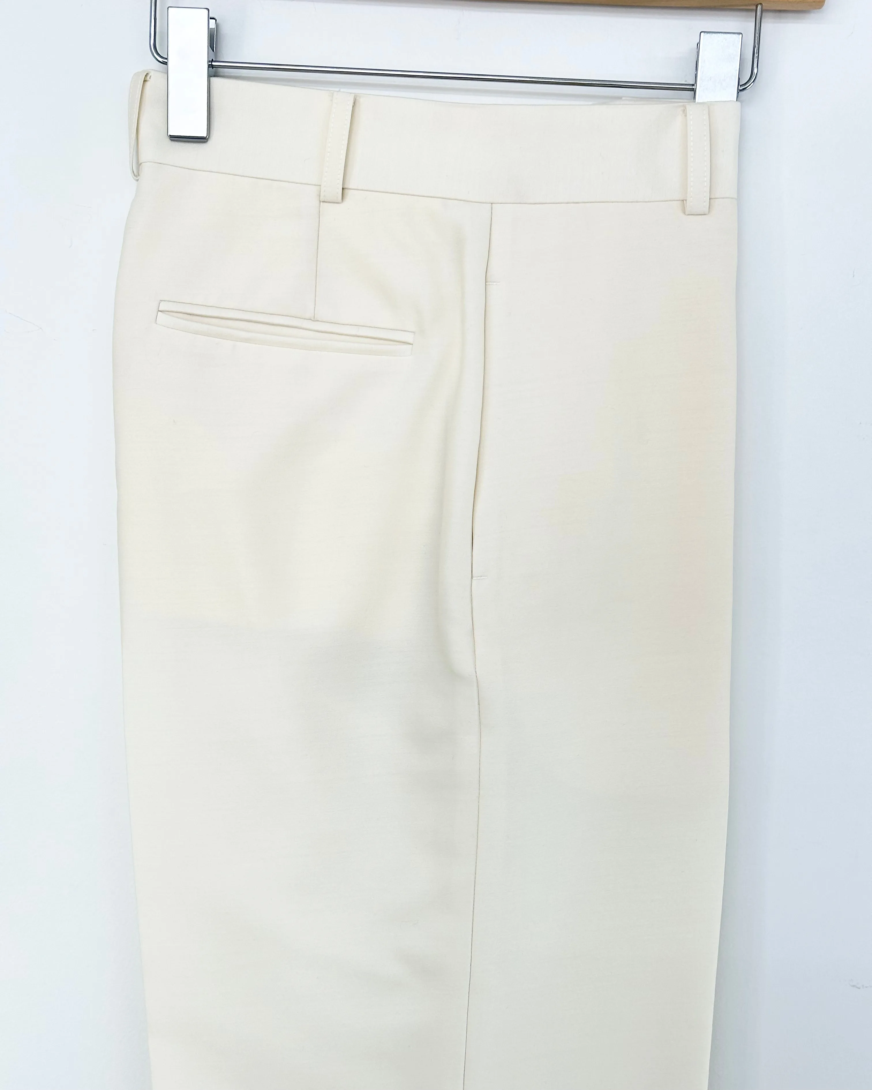 【KIJI】WOOL SILK TAPERED TROUSERS