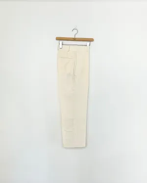 【KIJI】WOOL SILK TAPERED TROUSERS