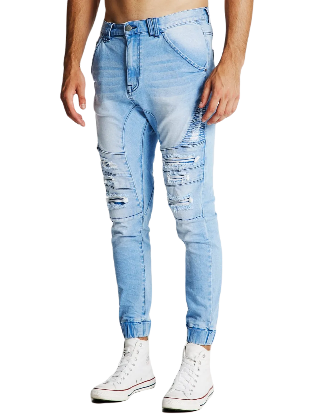 Kiss Chacey - Hydra Denim Jogger - Crystal Blue