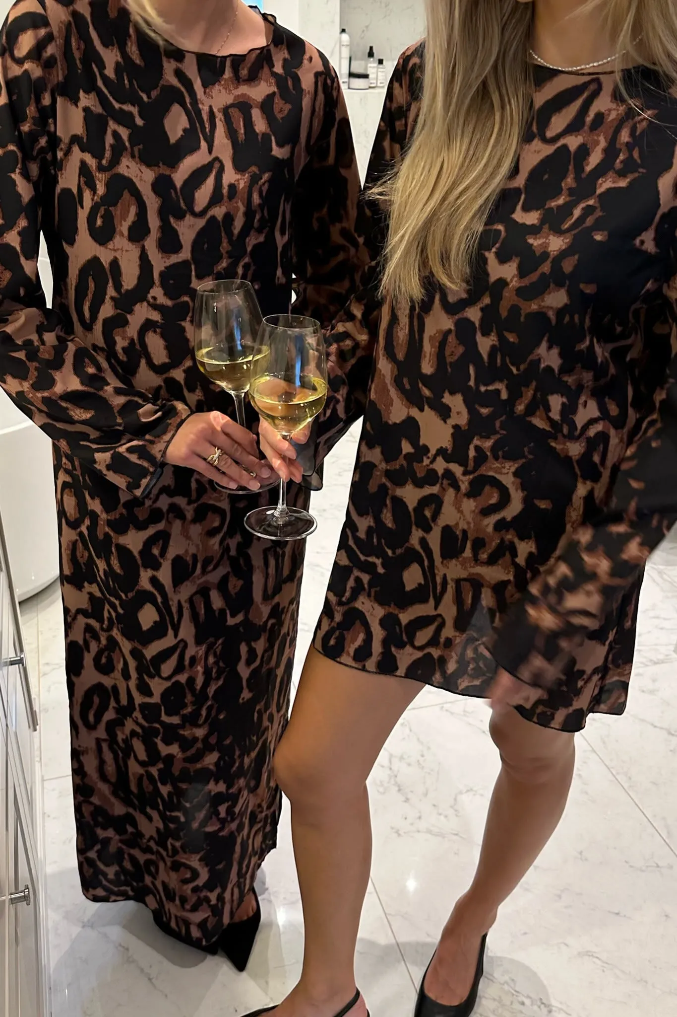 KlaraIC Mini Kjole - Leopardprint