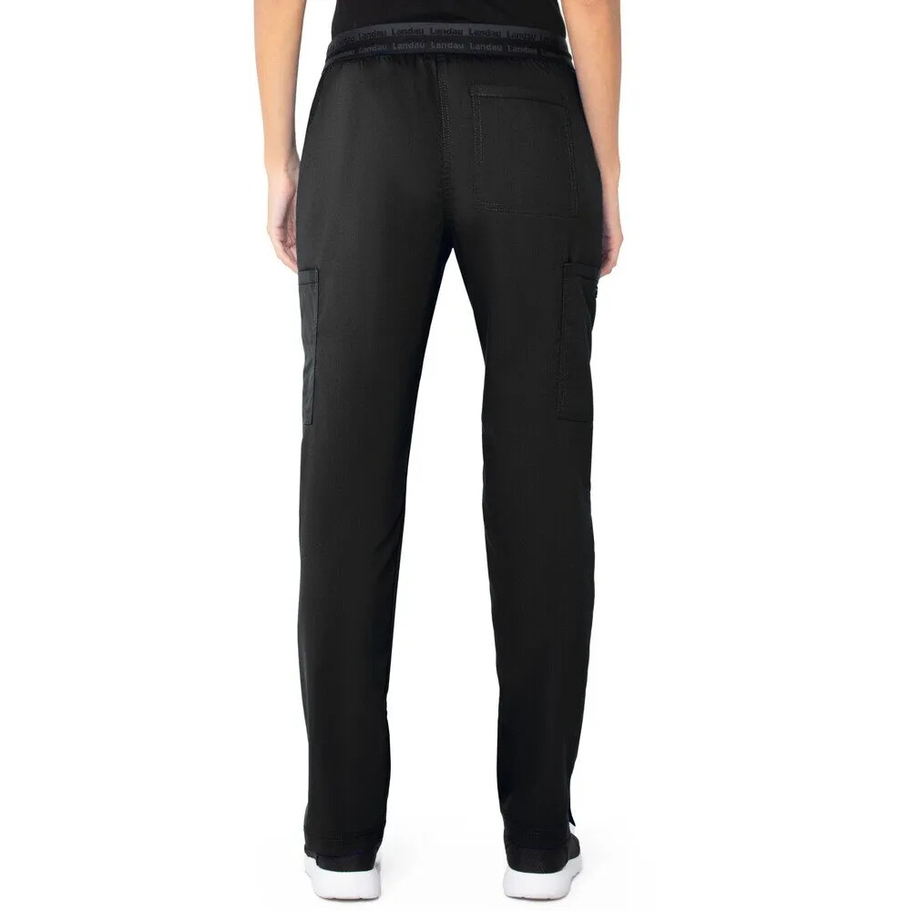 Landau Proflex Women's Tapered-Leg Cargo Pants - BLACK / Sizes XXS - 5XL