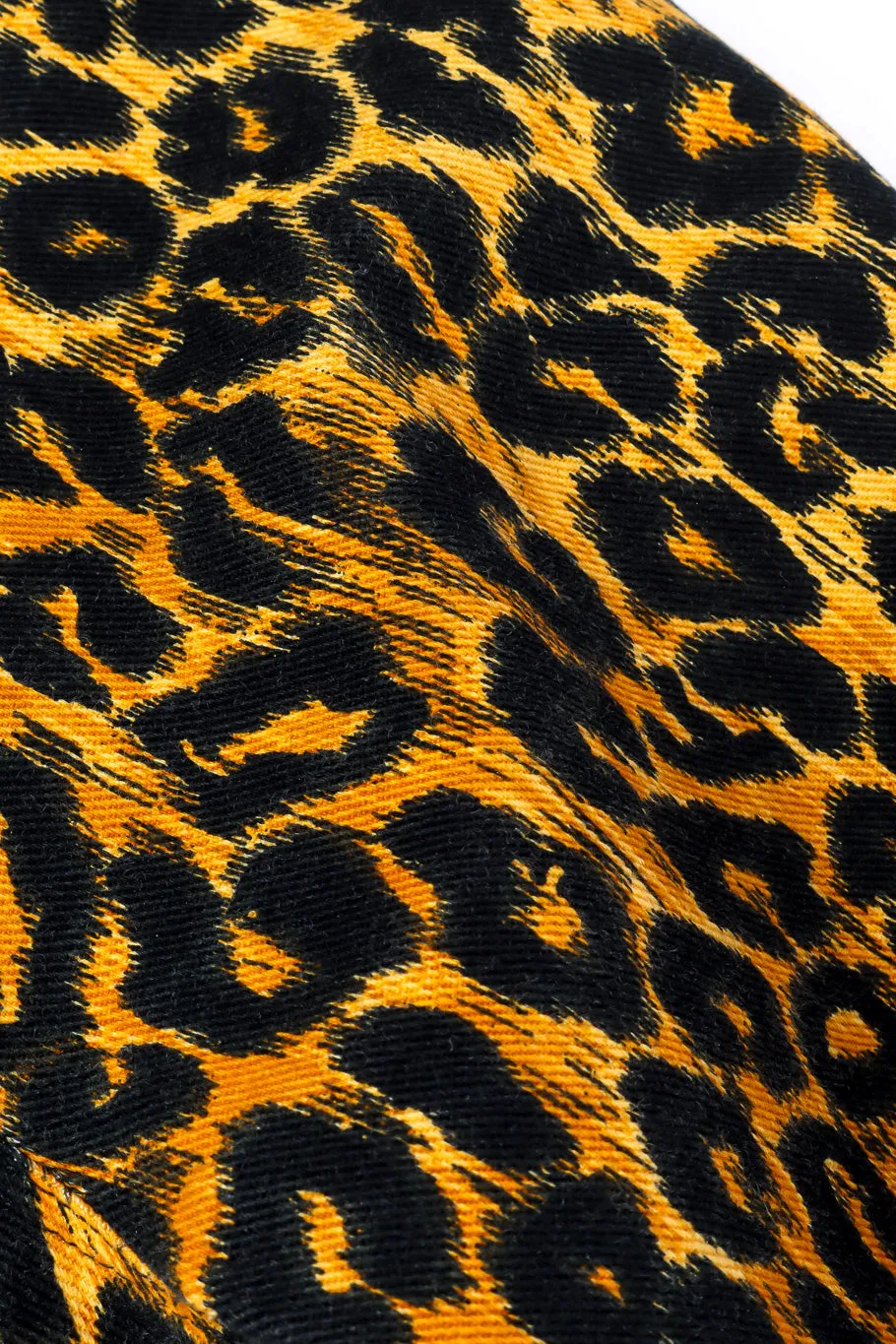 Leopard Print Denim Pant