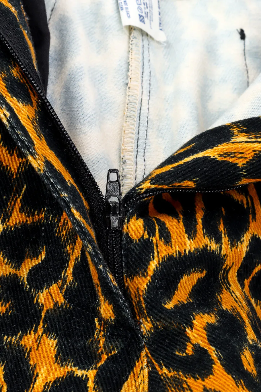 Leopard Print Denim Pant