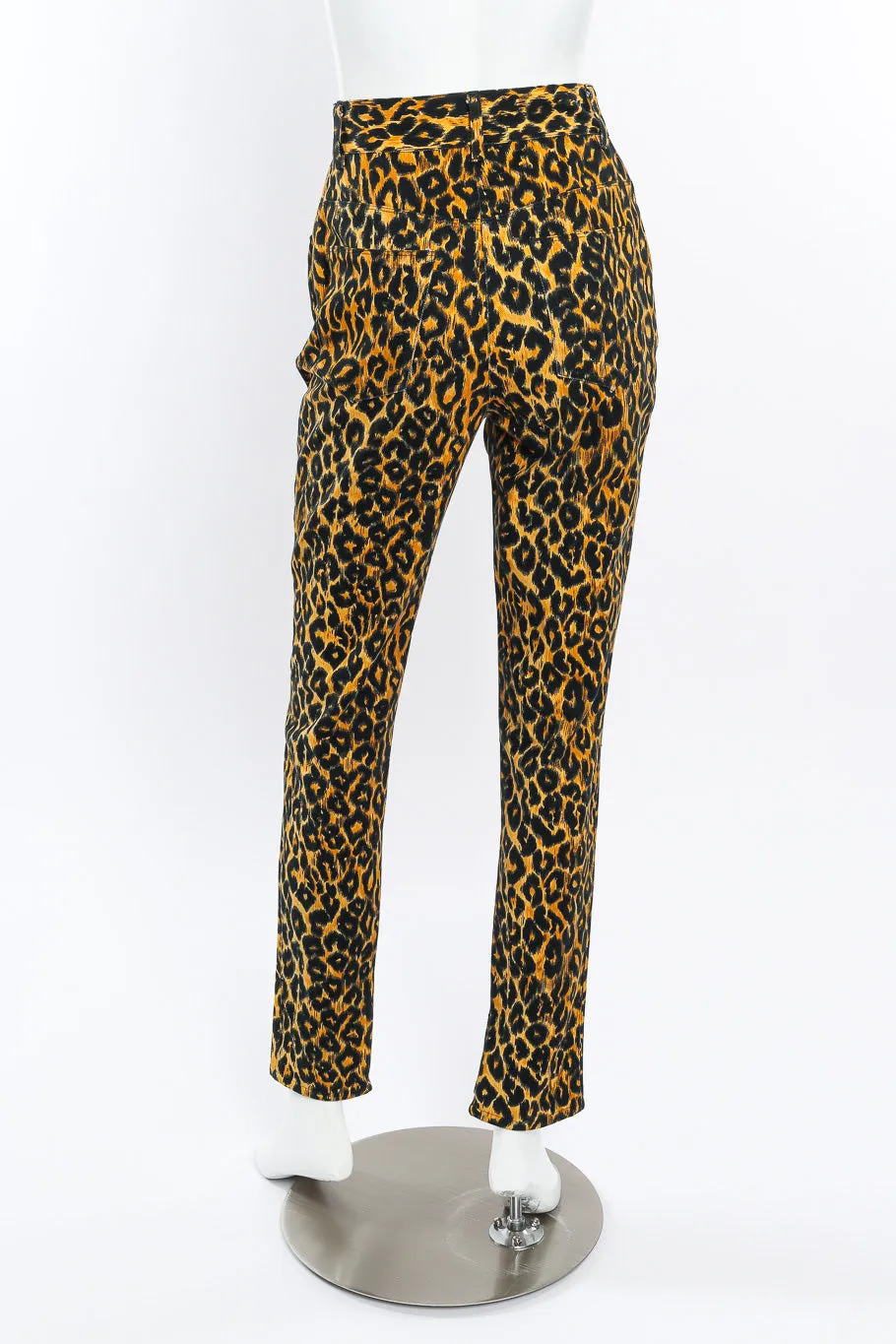 Leopard Print Denim Pant