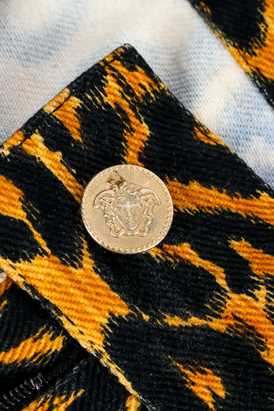 Leopard Print Denim Pant