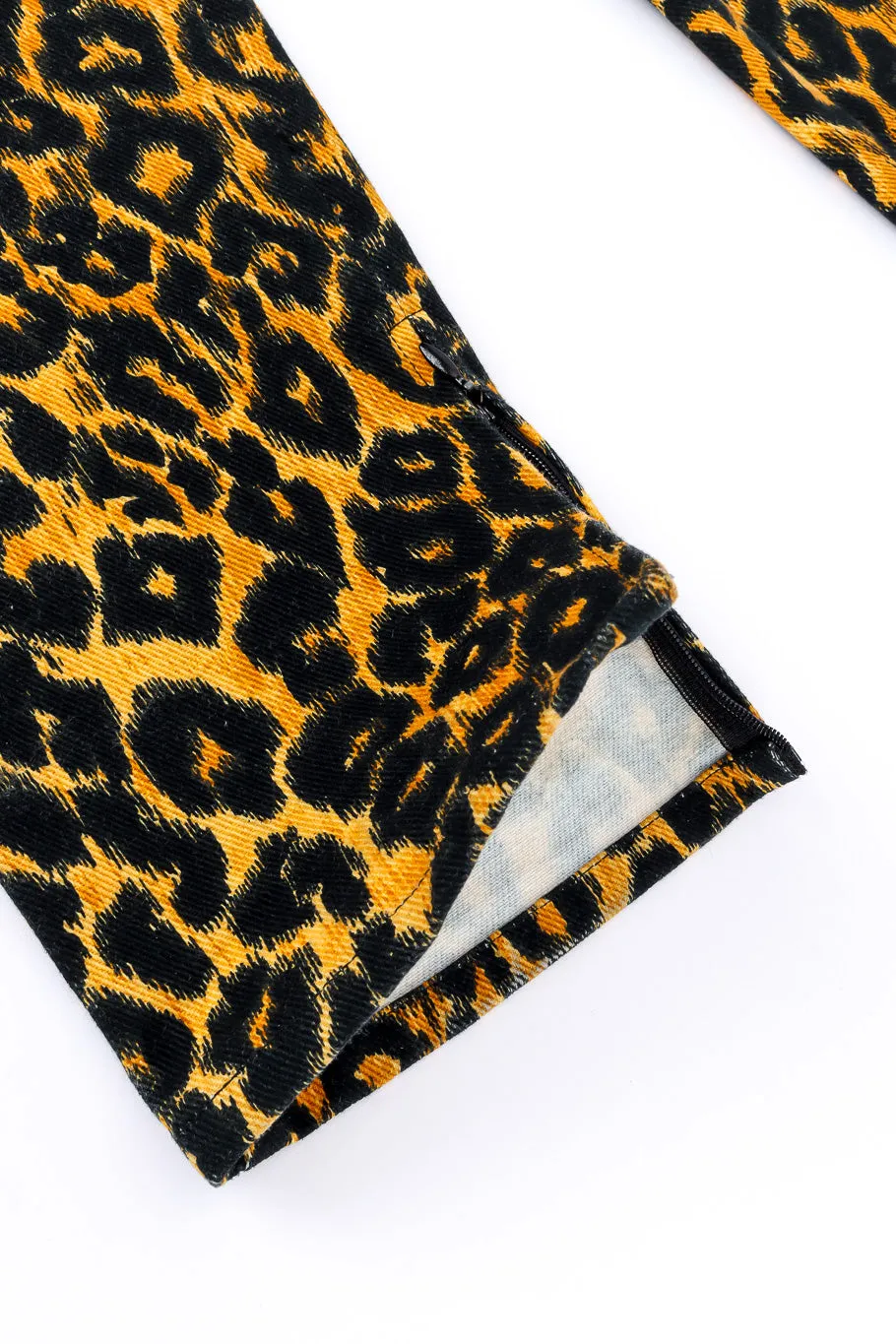Leopard Print Denim Pant