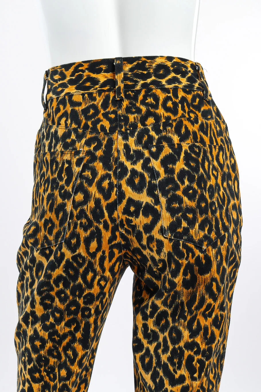 Leopard Print Denim Pant