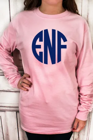 Light Pink Ultra Cotton Adult Long Sleeve T-Shirt *Personalize It!