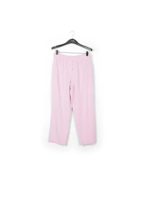 Lilac cotton tapered pants