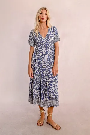 LONG PRINTED DRESS
