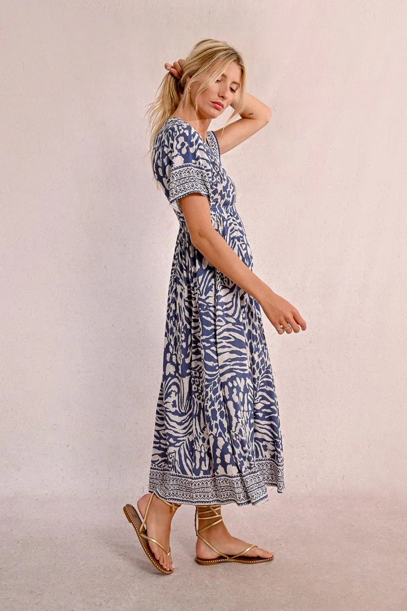 LONG PRINTED DRESS