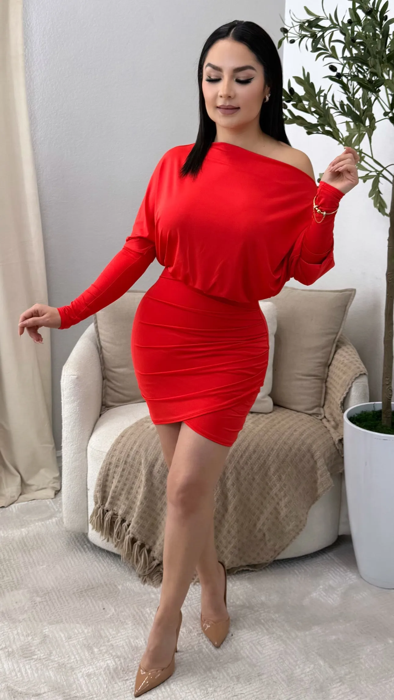 LUCILLE RED DRESS