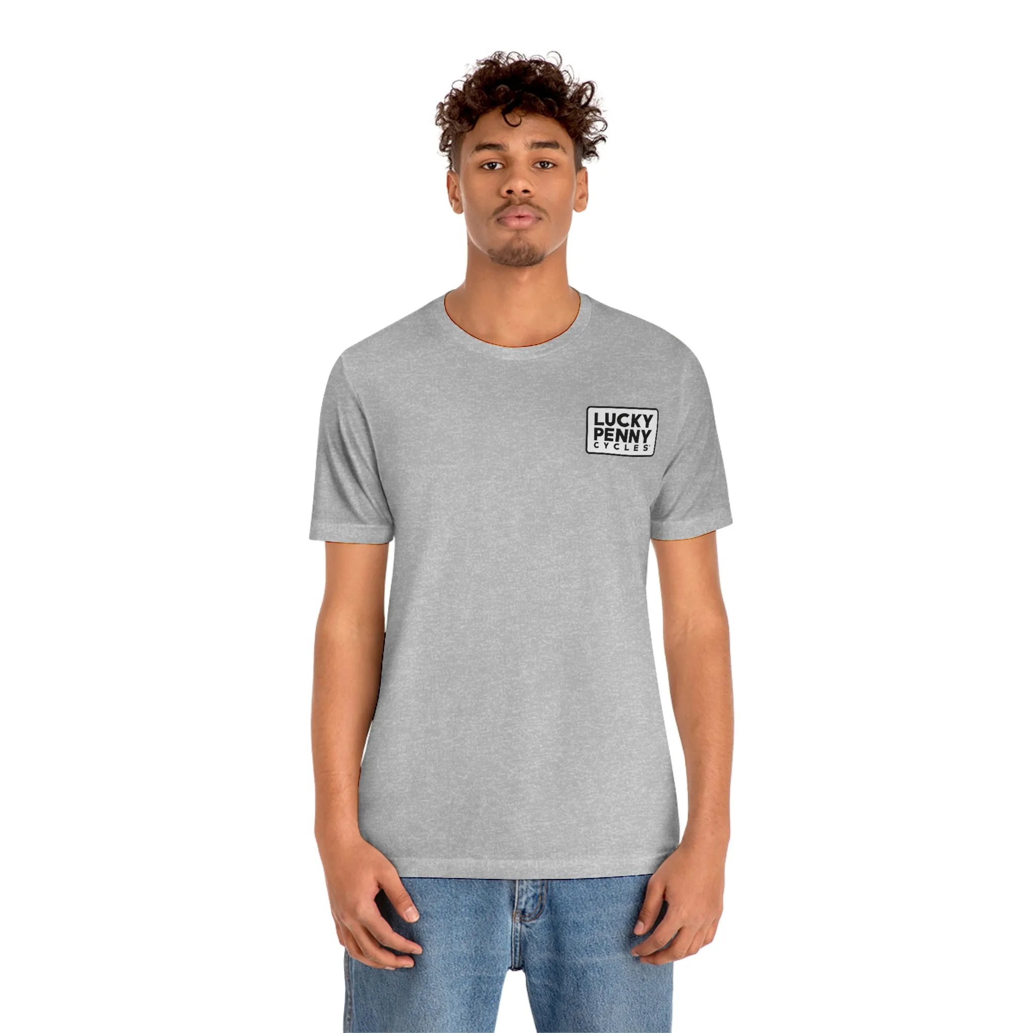 Lucky Penny Cycles Vintage Square T-Shirt