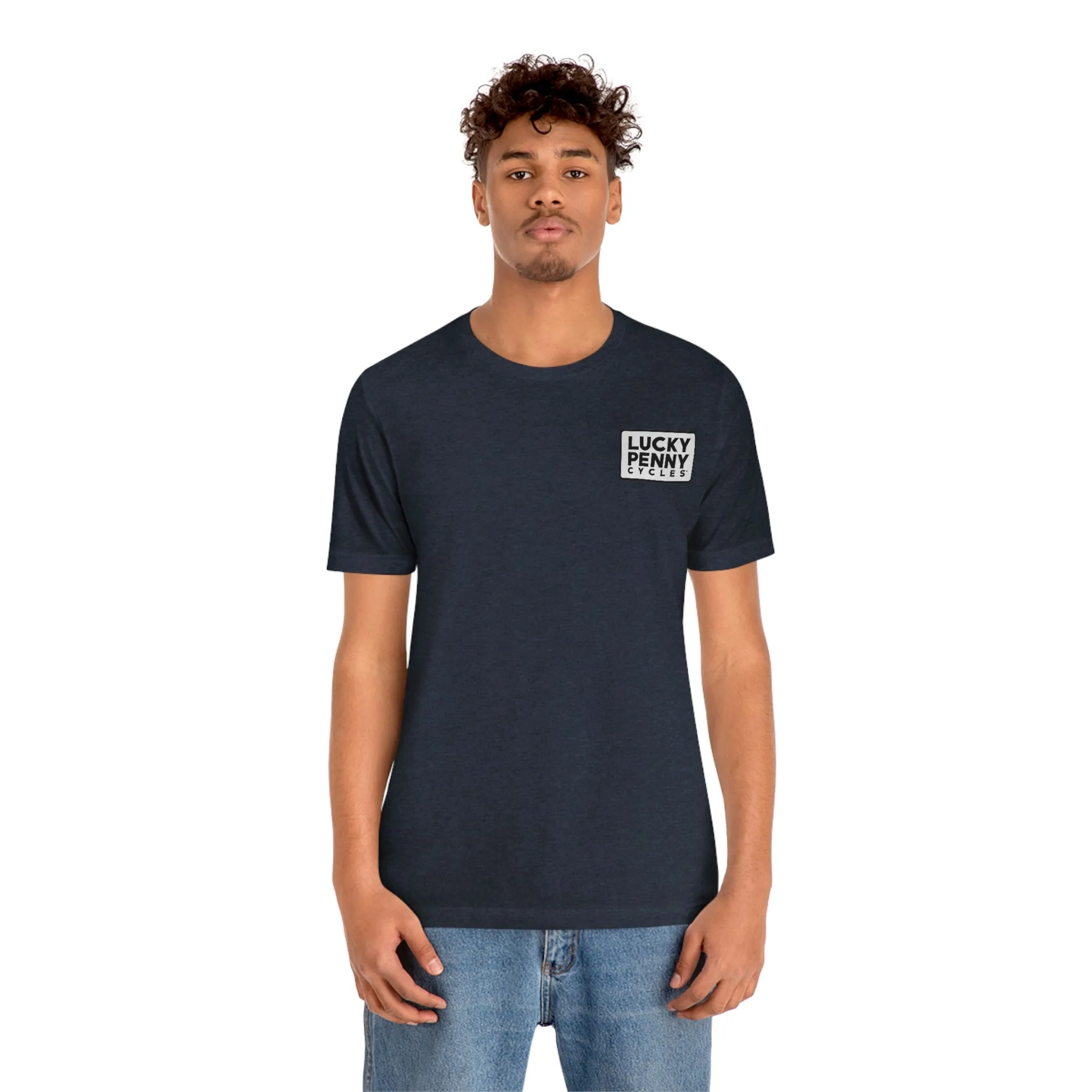 Lucky Penny Cycles Vintage Square T-Shirt