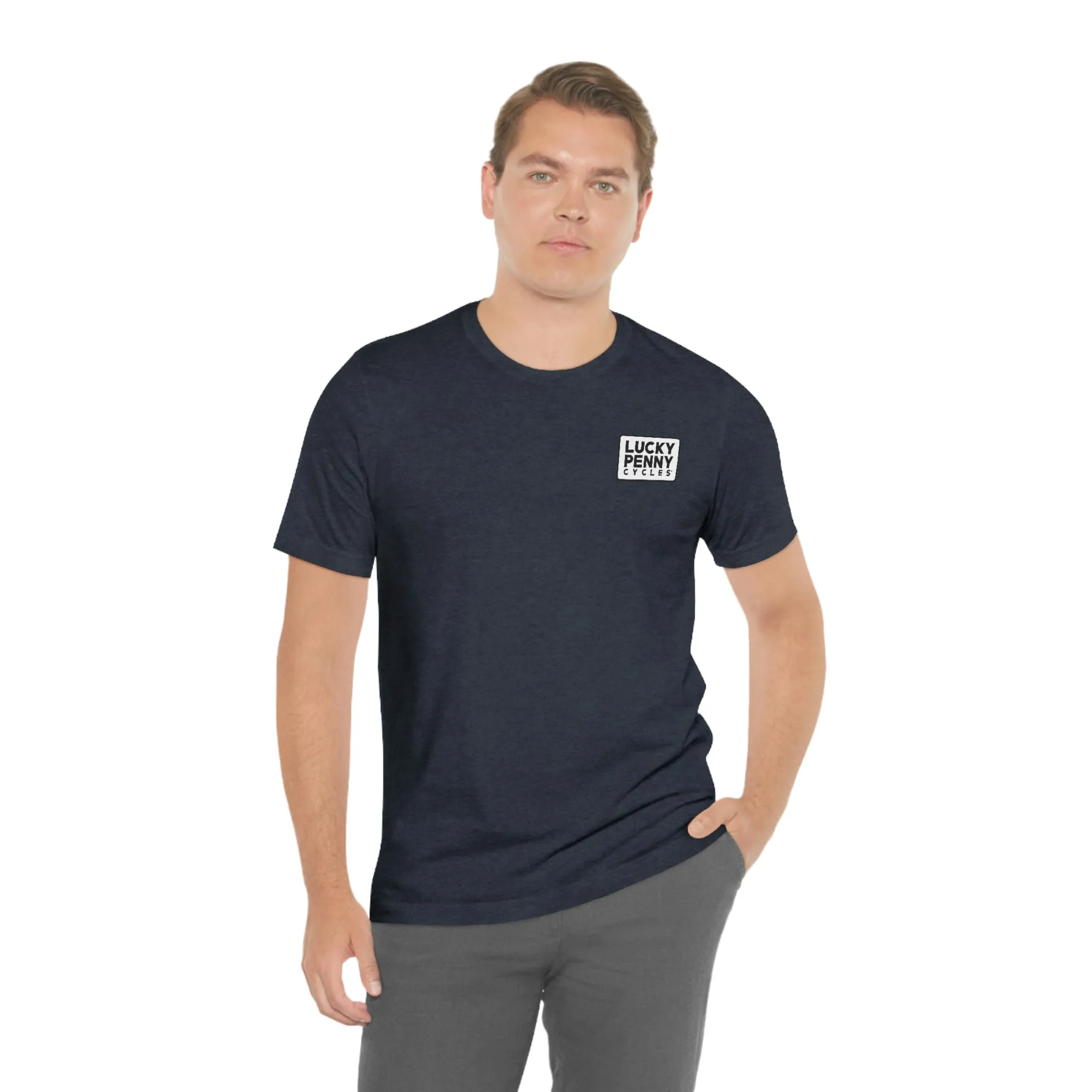 Lucky Penny Cycles Vintage Square T-Shirt