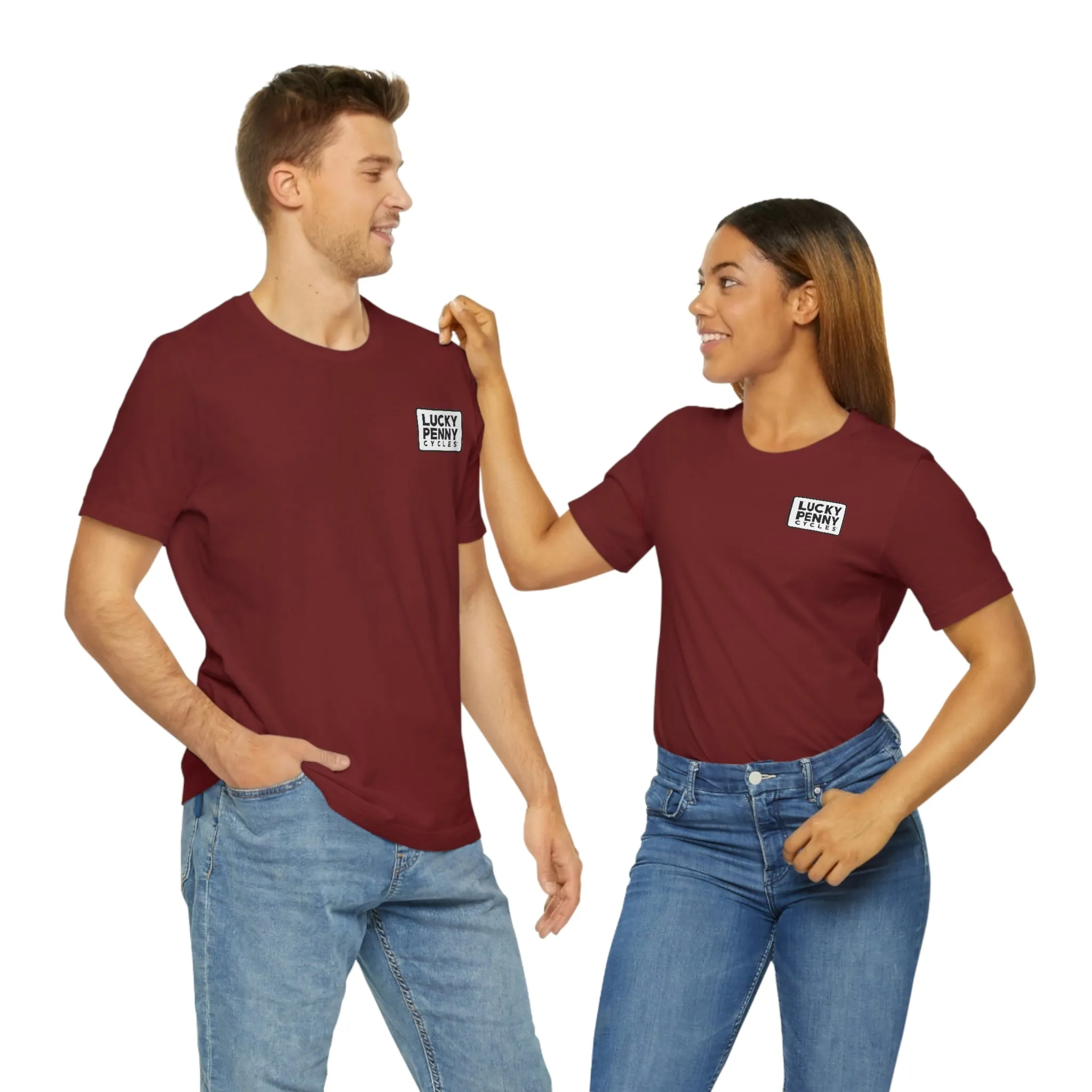 Lucky Penny Cycles Vintage Square T-Shirt