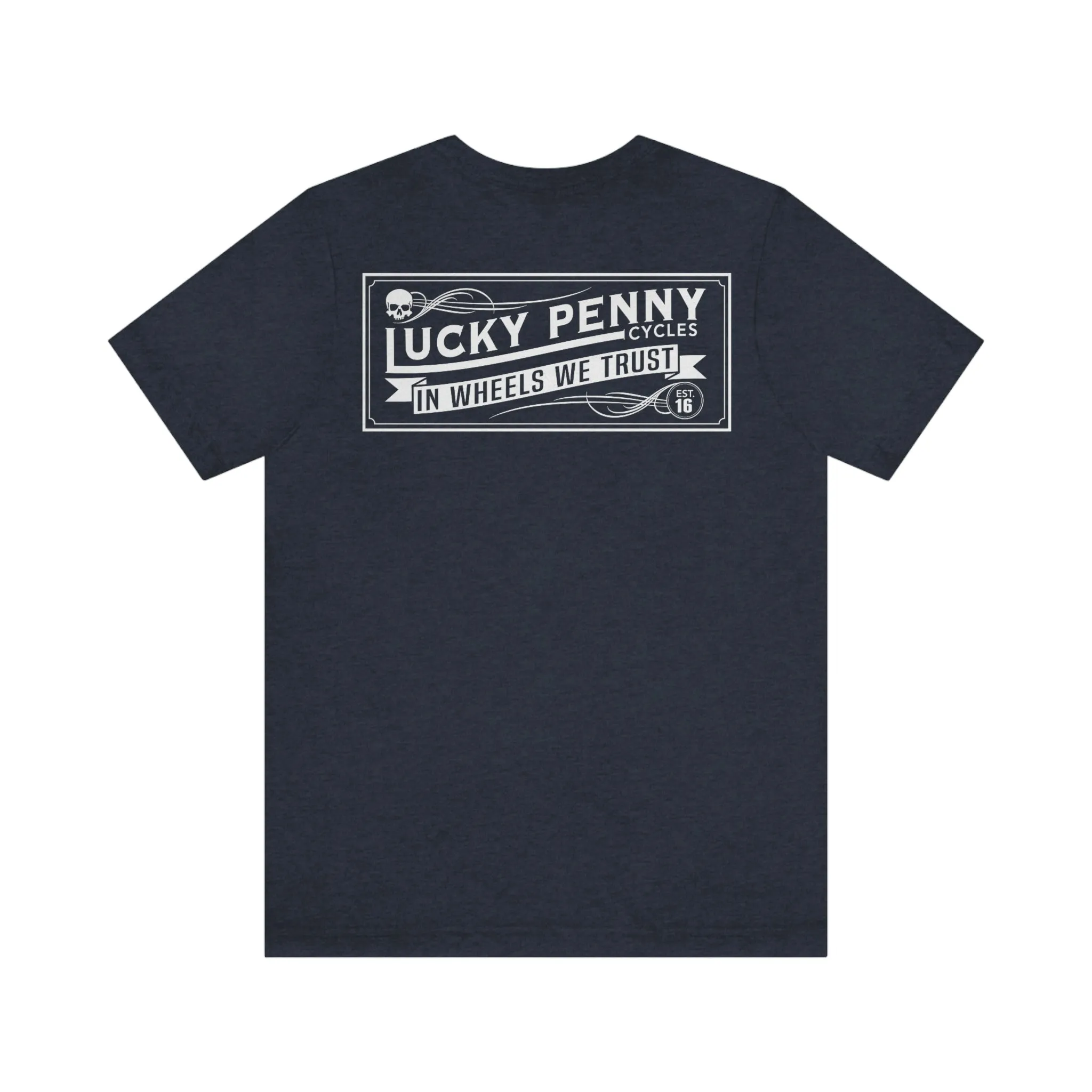 Lucky Penny Cycles Vintage Square T-Shirt