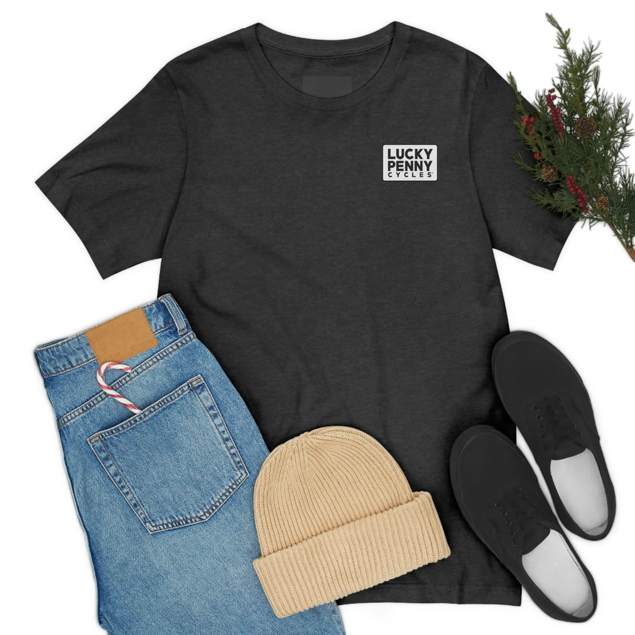 Lucky Penny Cycles Vintage Square T-Shirt