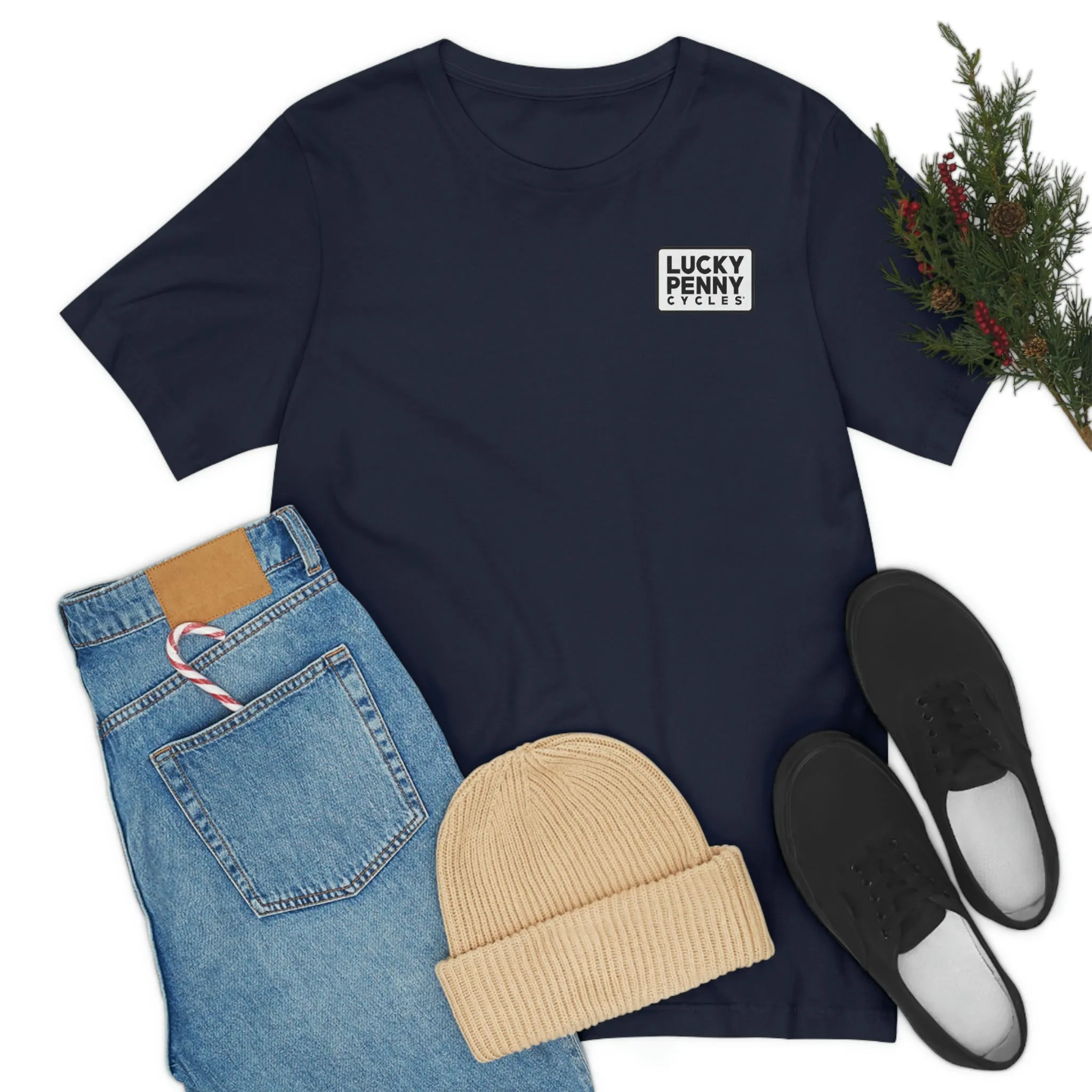 Lucky Penny Cycles Vintage Square T-Shirt