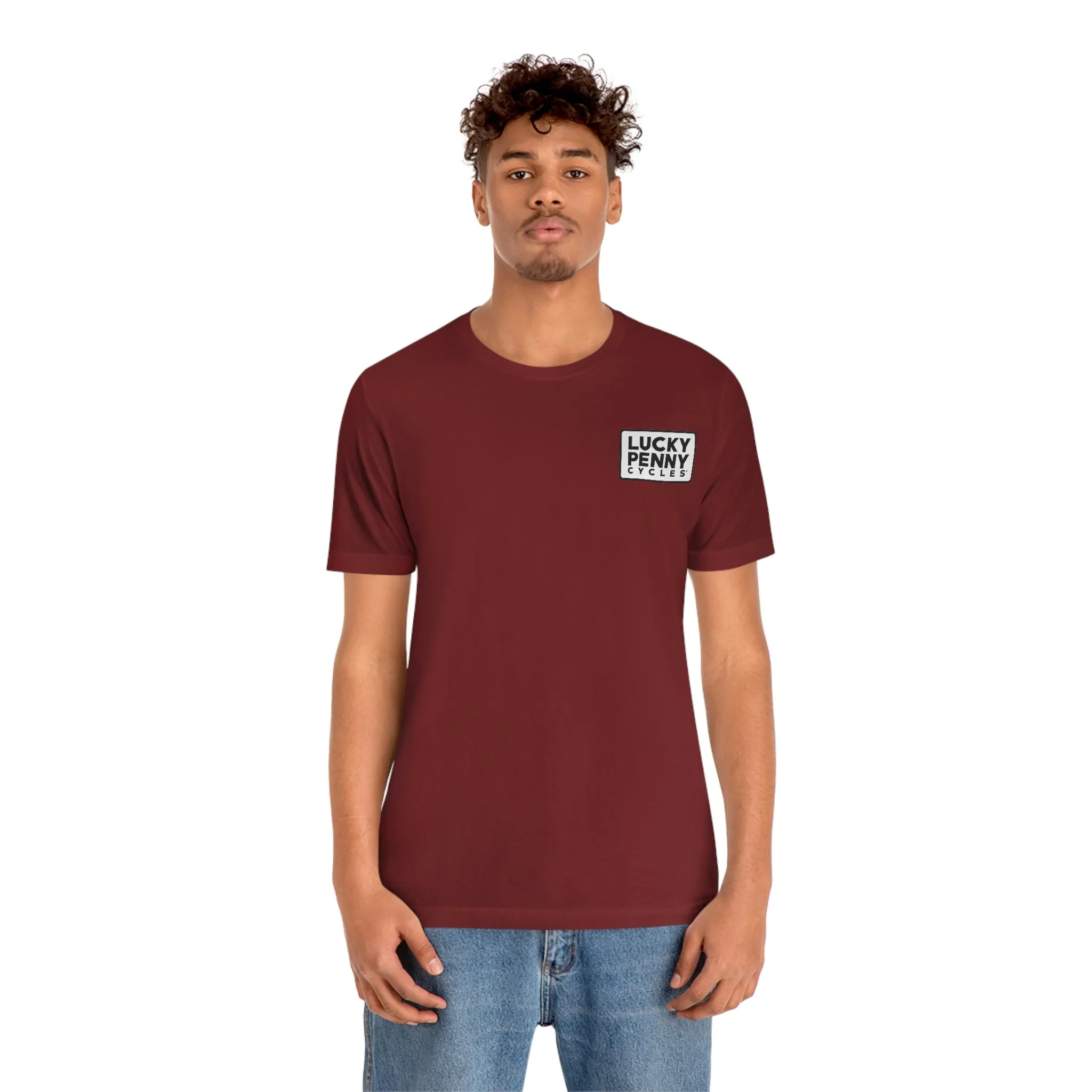 Lucky Penny Cycles Vintage Square T-Shirt