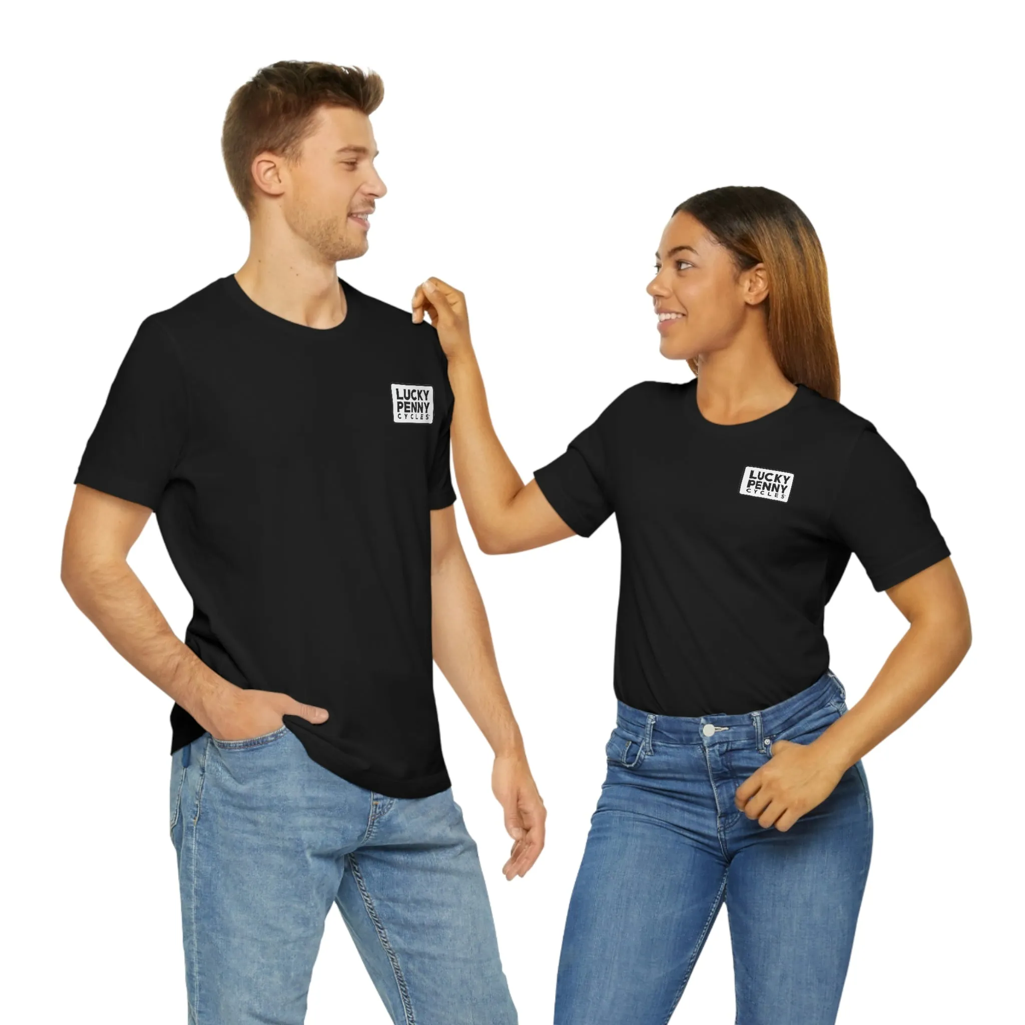 Lucky Penny Cycles Vintage Square T-Shirt