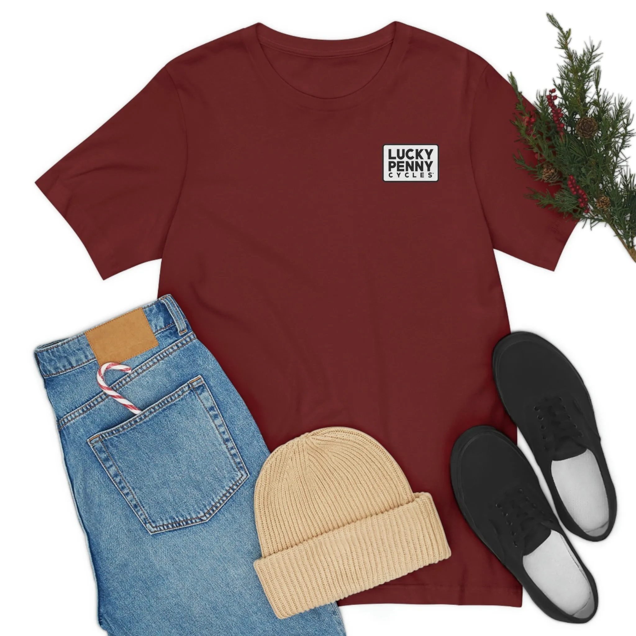 Lucky Penny Cycles Vintage Square T-Shirt