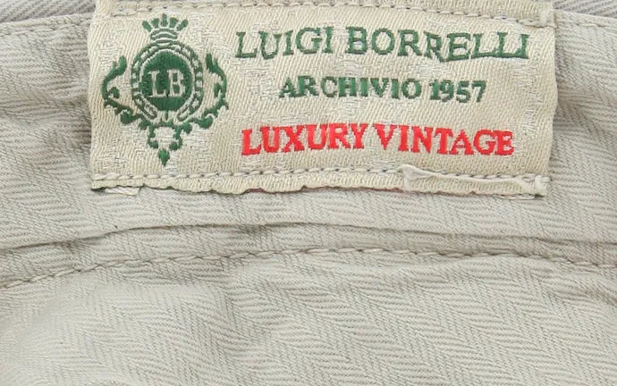 Luigi Borrelli Beige Pants – Size: 38 US / 54 EU