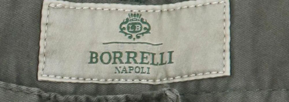 Luigi Borrelli Olive Green Pants - 31 US / 47 EU