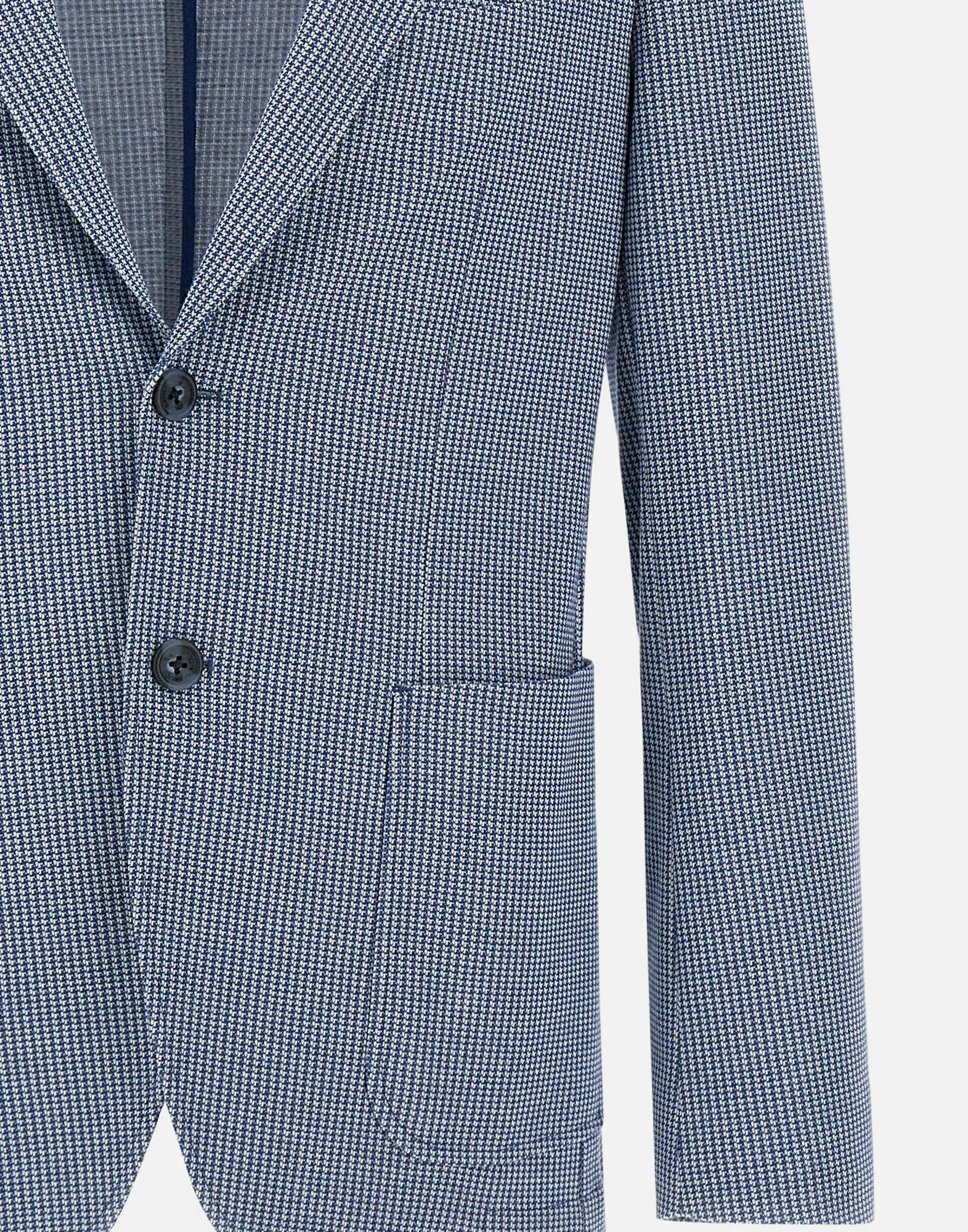 Manuel Ritz Viscose Stretch Houndstooth Blazer