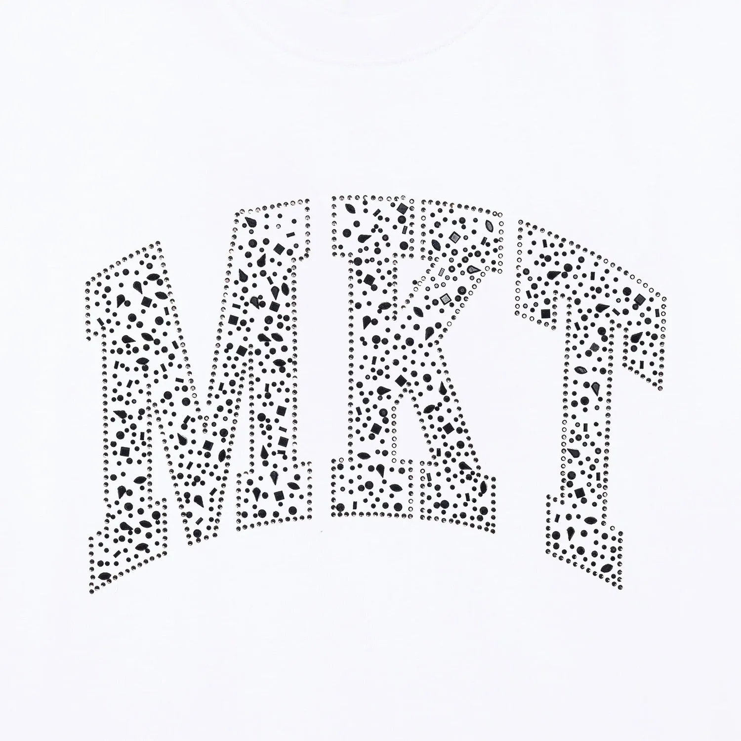 Market Men Rhinestone Arc T-Shirt Tees White
